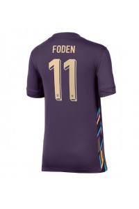 Fotbalové Dres Anglie Phil Foden #11 Dámské Venkovní Oblečení ME 2024 Krátký Rukáv